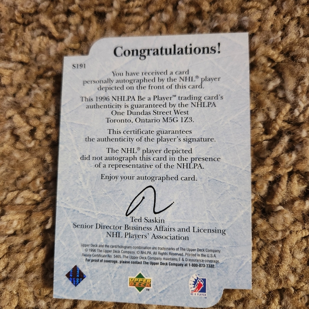 AUTOGRAPH NHL Mike HICHTER - Picture 3 of 5